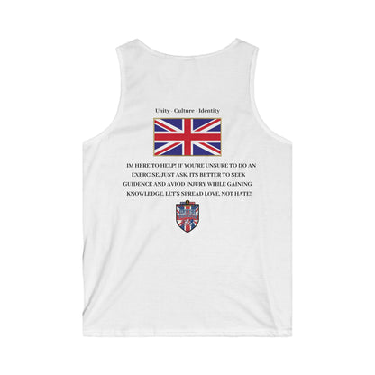 Union Jack Motivational Tank Top — "Unity Culture Identity"