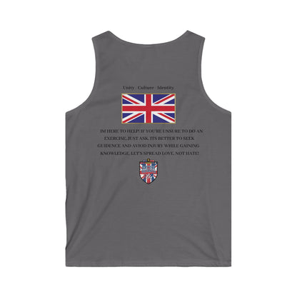 Union Jack Motivational Tank Top — "Unity Culture Identity"