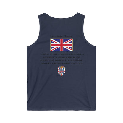 Union Jack Motivational Tank Top — "Unity Culture Identity"
