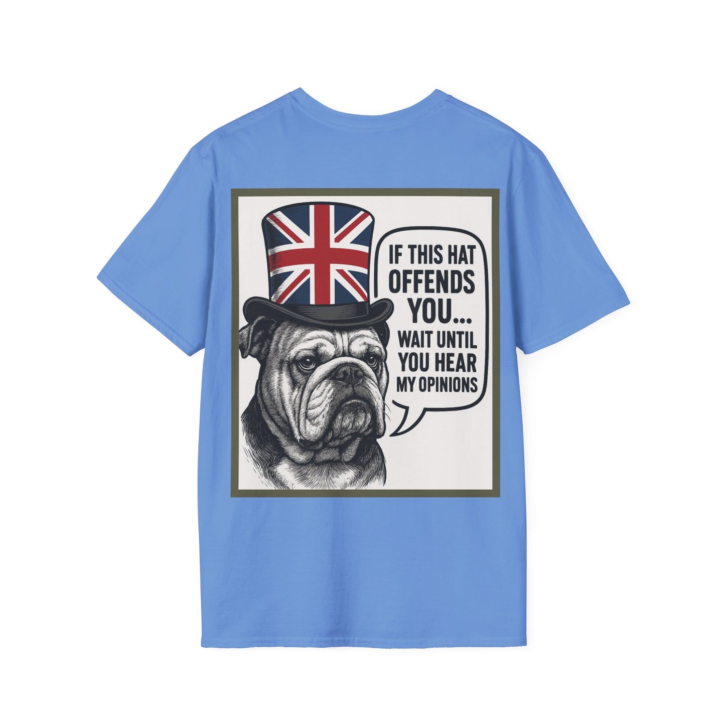 Bulldog with Union Jack Hat T-Shirt
