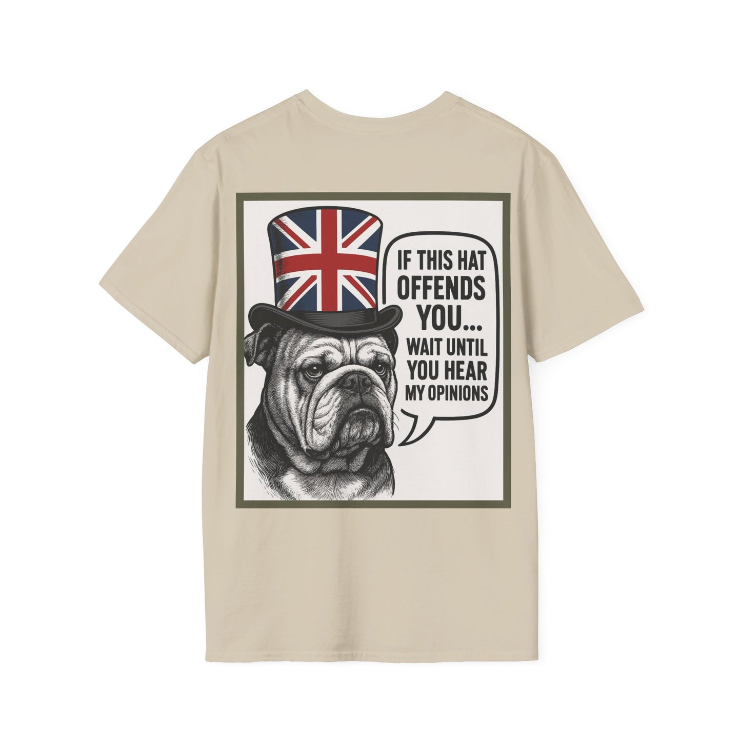 Bulldog with Union Jack Hat T-Shirt