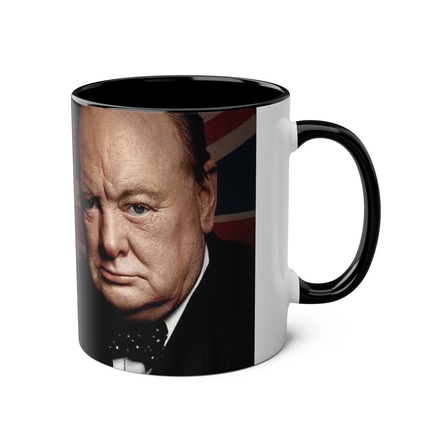 Union Jack Churchill Coffee Mug