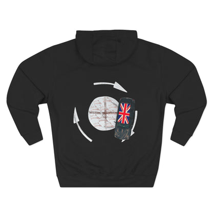 Roundabout Retro British Patriots Graphic Fleece Hoodie