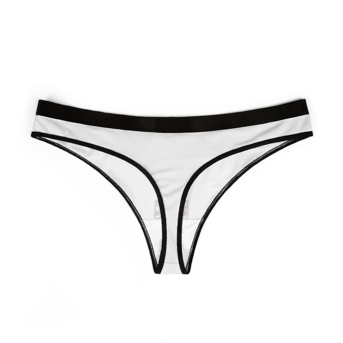 White Flag Accent Thong with Ireland & UK Flags