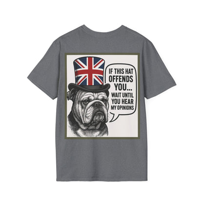 Bulldog with Union Jack Hat T-Shirt