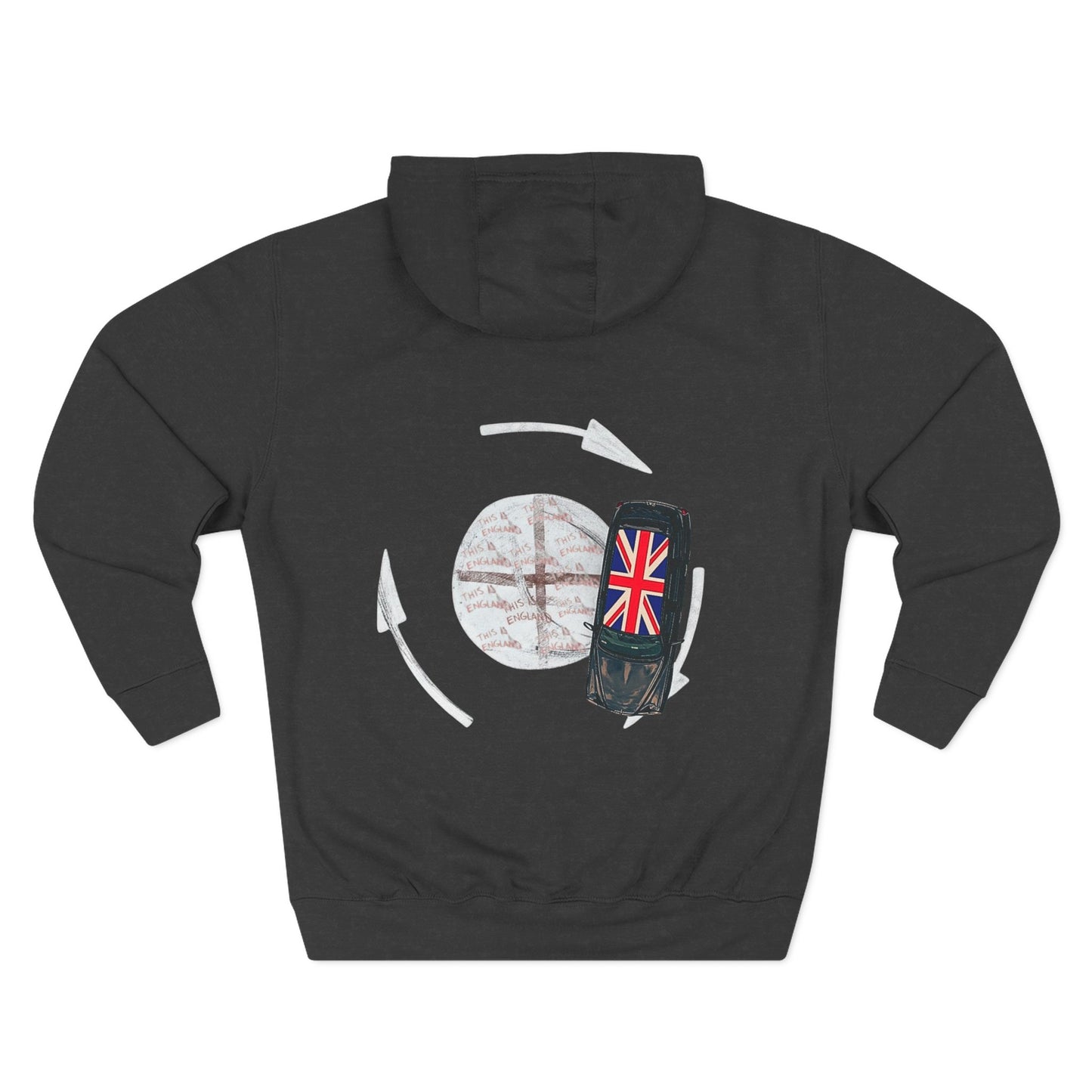 Roundabout Retro British Patriots Graphic Fleece Hoodie