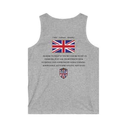 Union Jack Motivational Tank Top — "Unity Culture Identity"