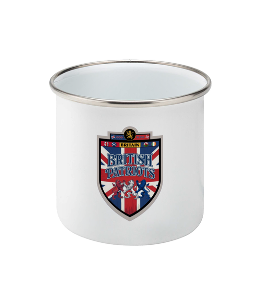 British Patriots Enamel Mug – Silver Rim